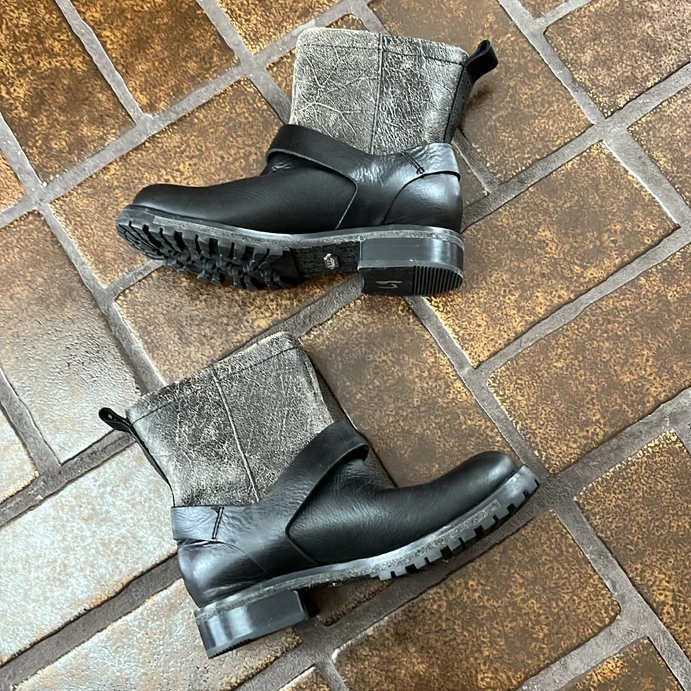 Woolrich Baltimore Distressed Harness Motorcycle Boots